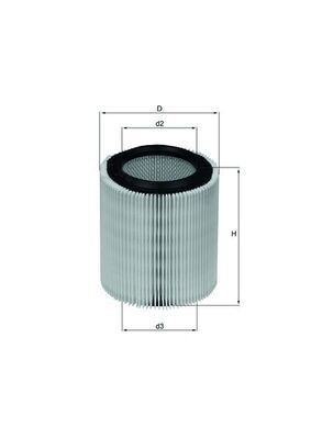 LX657 Mahle Original Воздушный фильтр двигателя